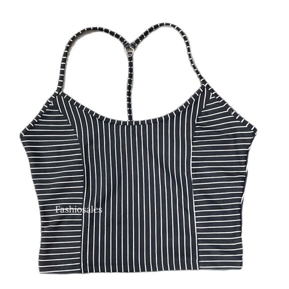 Victoria’s Secret PINK On Point Essential Tank top Racerback T back Striped Xs - Picture 6 of 7